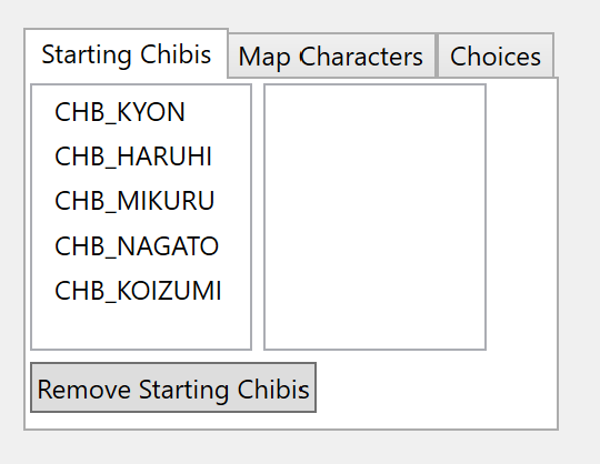 Script editor - starting chibis